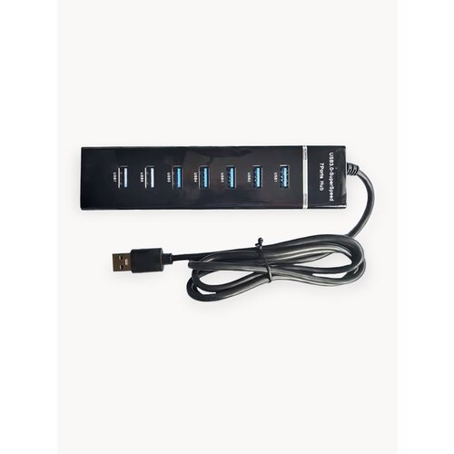 USB-разветвитель 30 на 7 портов ZIRE модель 307 кабель 120 см блок питания в комплекте 925₽