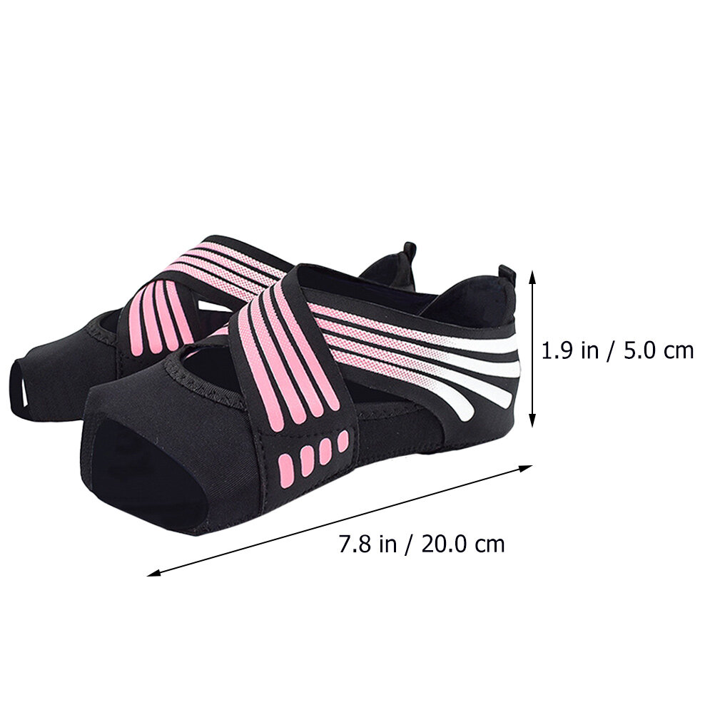 Yoga Socks Для Женщин С Антипрокручивающимся Дизайном Подходит Для Йоги Pilates 20X5X1Cm 1 Pair