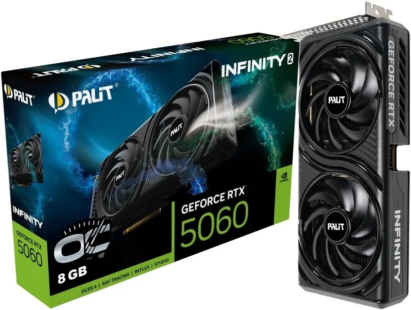 Видеокарта Palit GeForce RTX 5060 INFINITY 2 OC NE75060V19P1-GB2063L, 8 ГБ