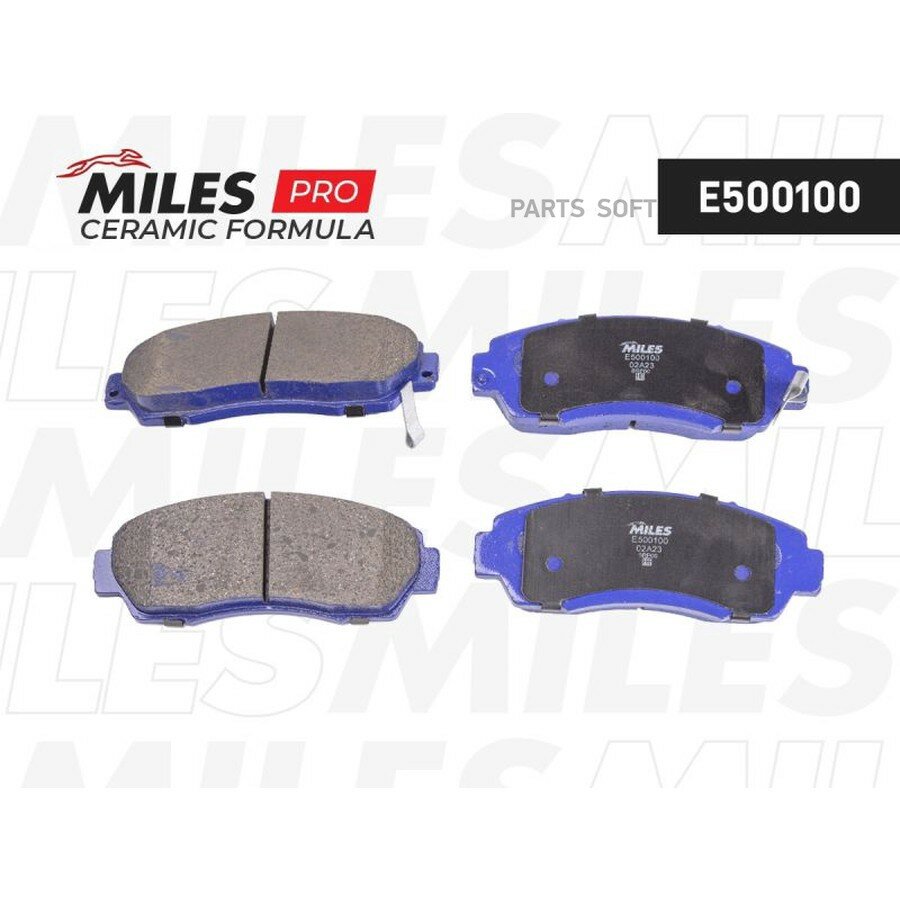 MILES E500100 Колодки тормозные HAVAL F7 HONDA CR-V 2.0-2.2 07- передние Ceramic ()