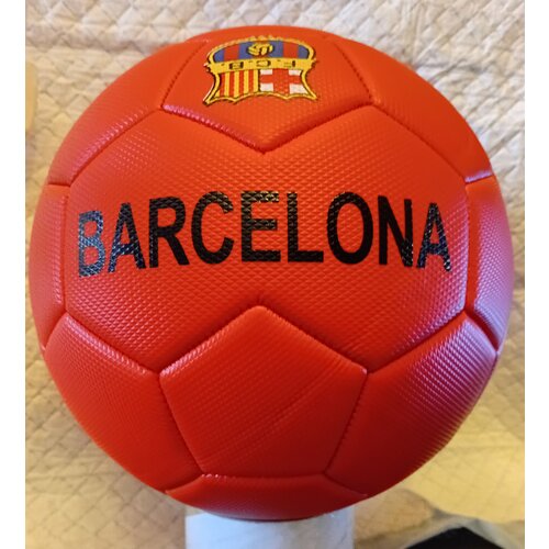 Футбольный мяч барселона с фото, 5 размер. ( игла в подарок )