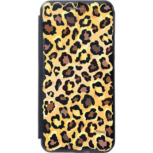 фото Чехол-книжка book art jack для samsung galaxy s20+ с принтом "cheetah" черный slvgo