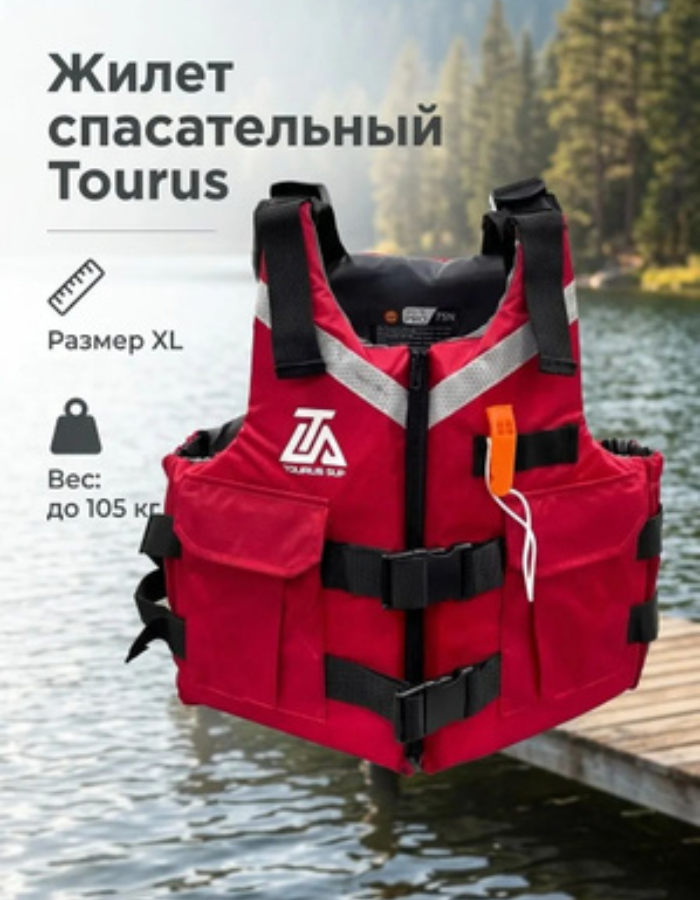 Жилет спасательный Tourus для безопастности на воде, размер XL
