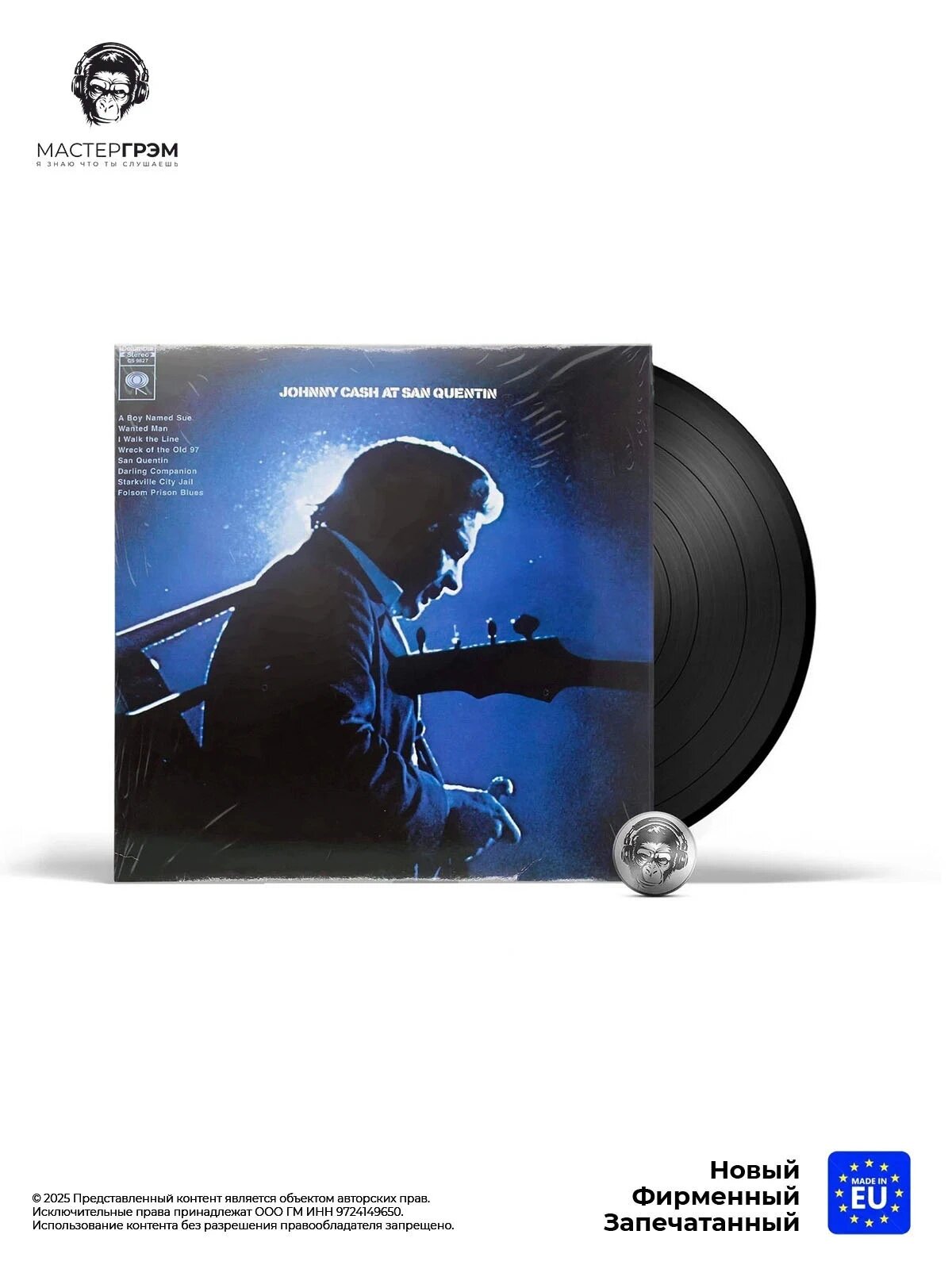 Виниловая пластинка Johnny Cash - At San Quentin (LP) 2008