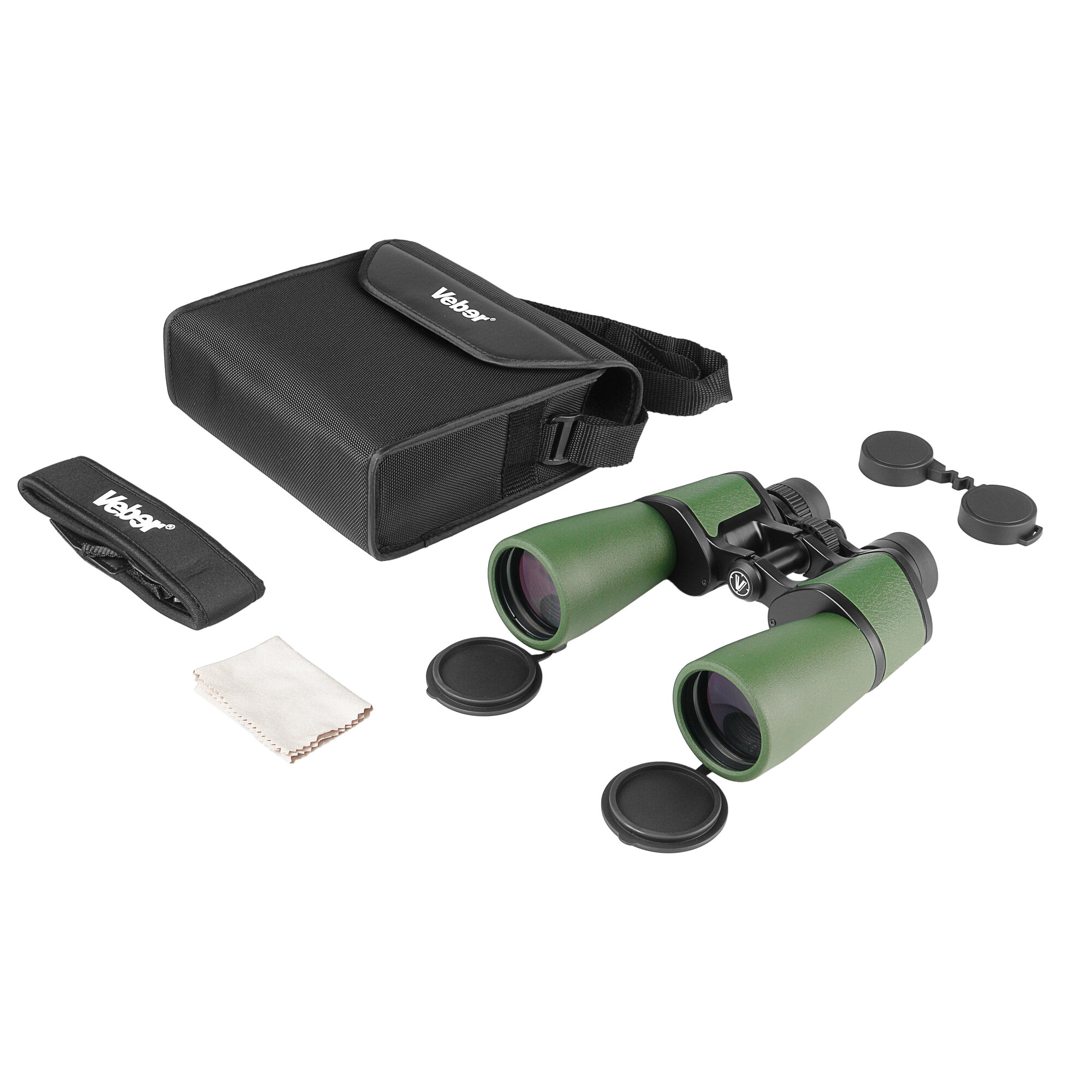 Бинокль Veber TITAN 10x50WP зеленый арт.32803 — фото 1