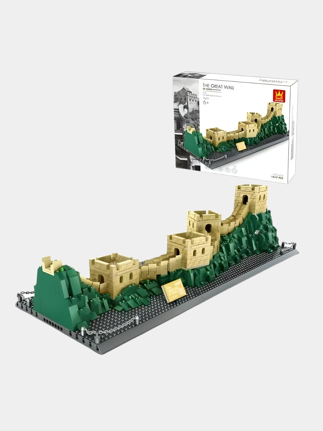 Конструктор Великая Китайская стена, лего конструктор 1517 деталей — фото 1