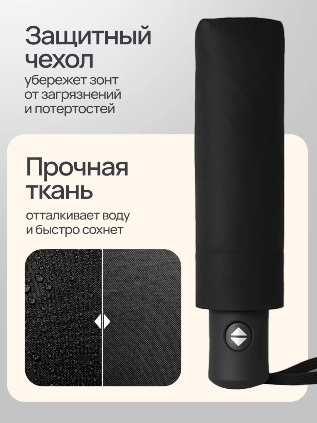 Смарт-зонт , черный — фото 1