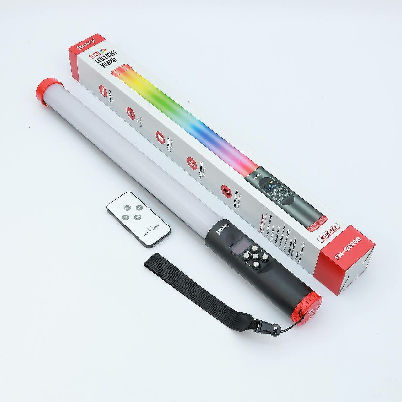 Светодиодная лампа Jmary FM-128RGB, аккумуляторная, для студийной съемки