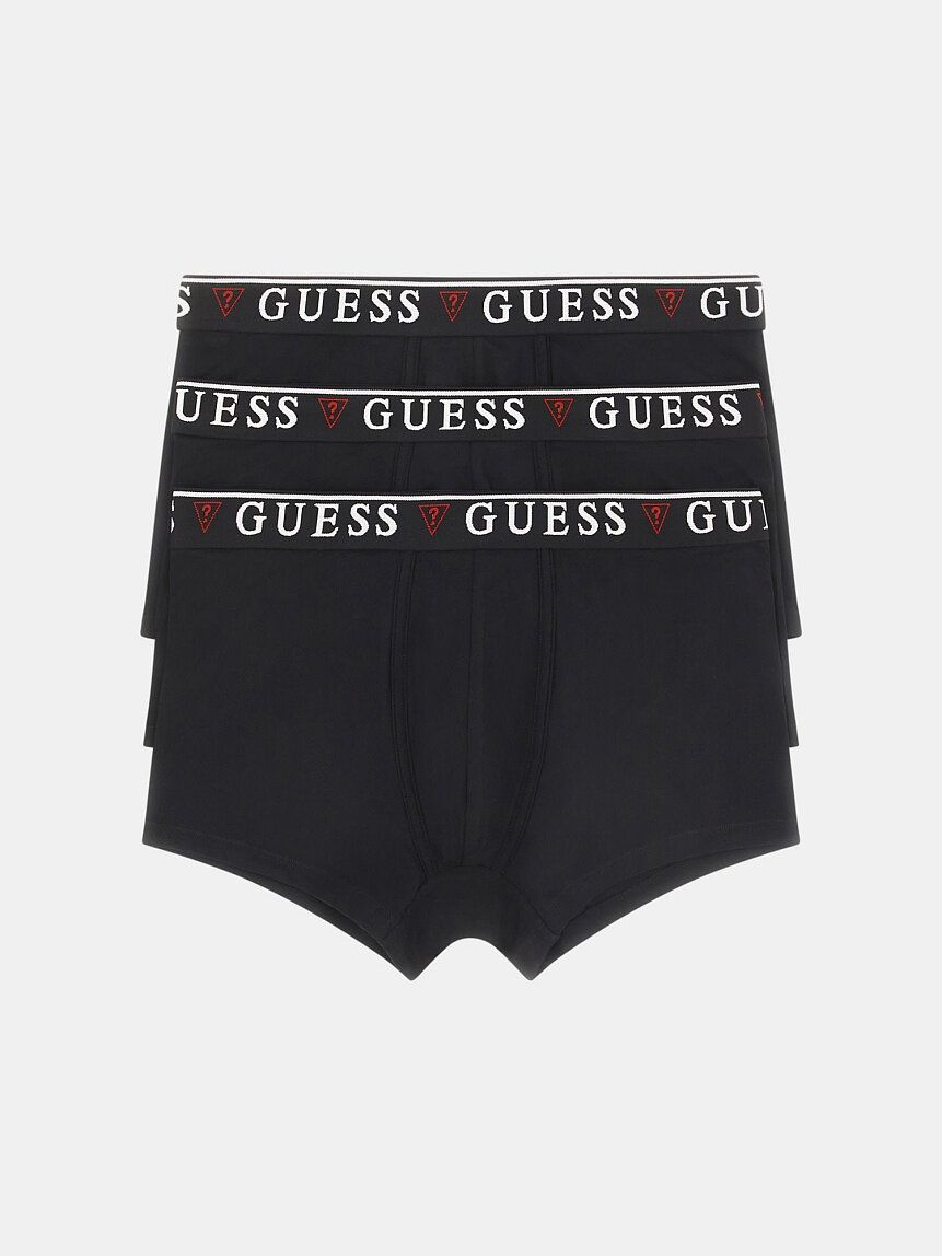 Трусы GUESS для мужчин, комплект из 3 шт., размер XL, черный — фото 1