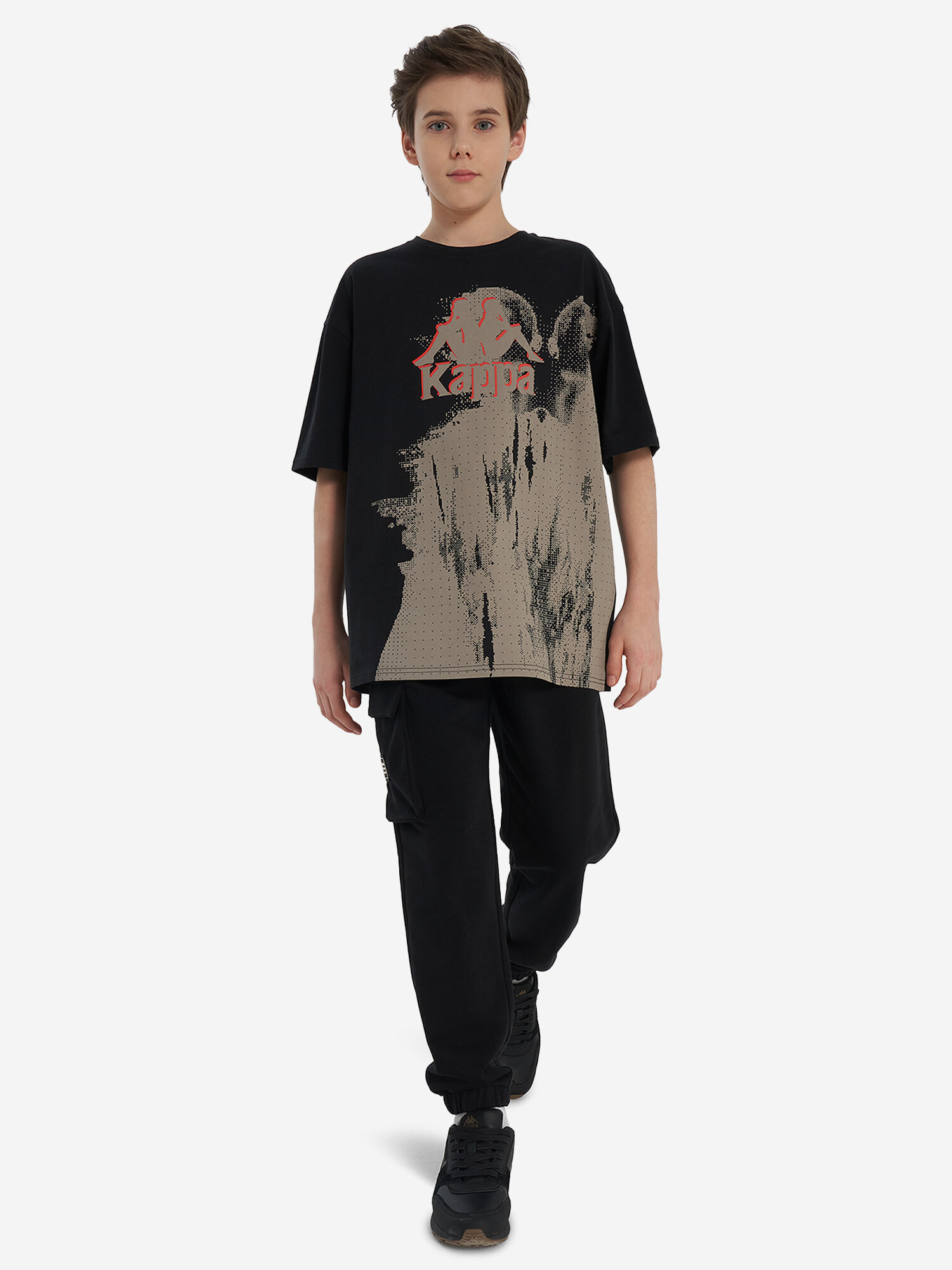 Брюки Kappa, размер 134-140, черный — фото 1