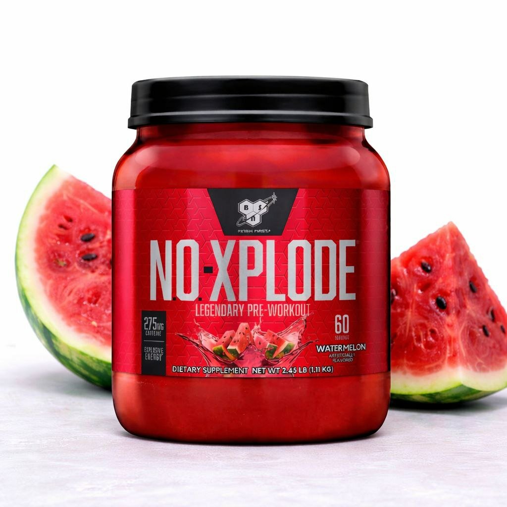BSN N.O. Xplode — предтренировочный комплекс, арбуз (Watermelon), 60 порций
