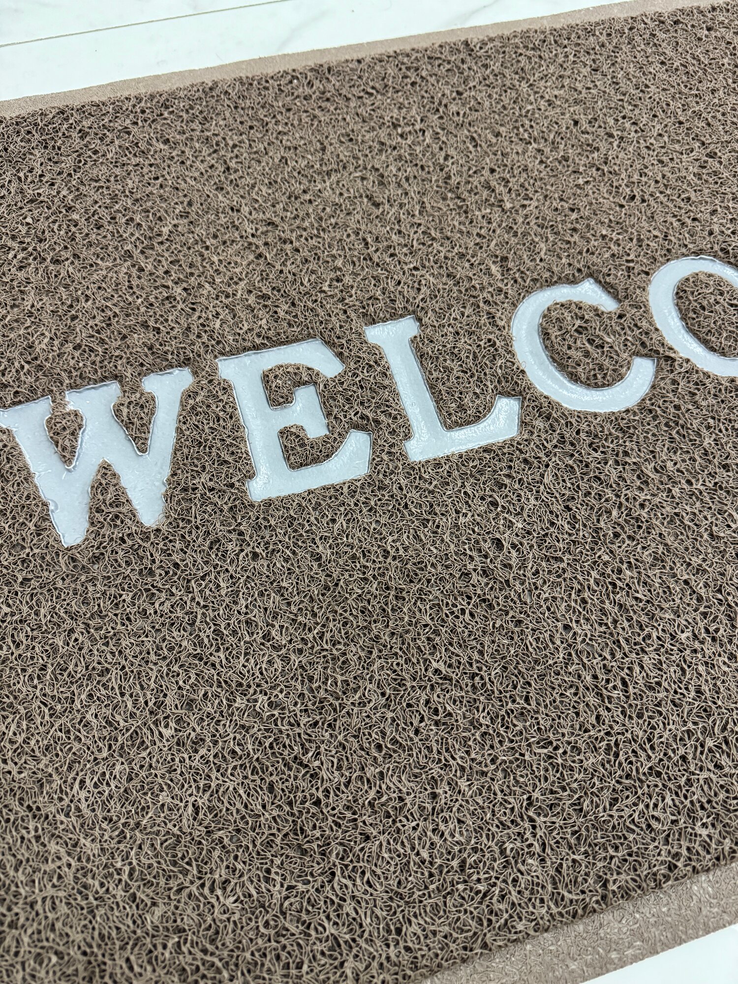 Коврик придверный Sn Carpet Air mat, ПВХ, нескользящая основа, грязезащитный коврик, коричневый 40х60 см