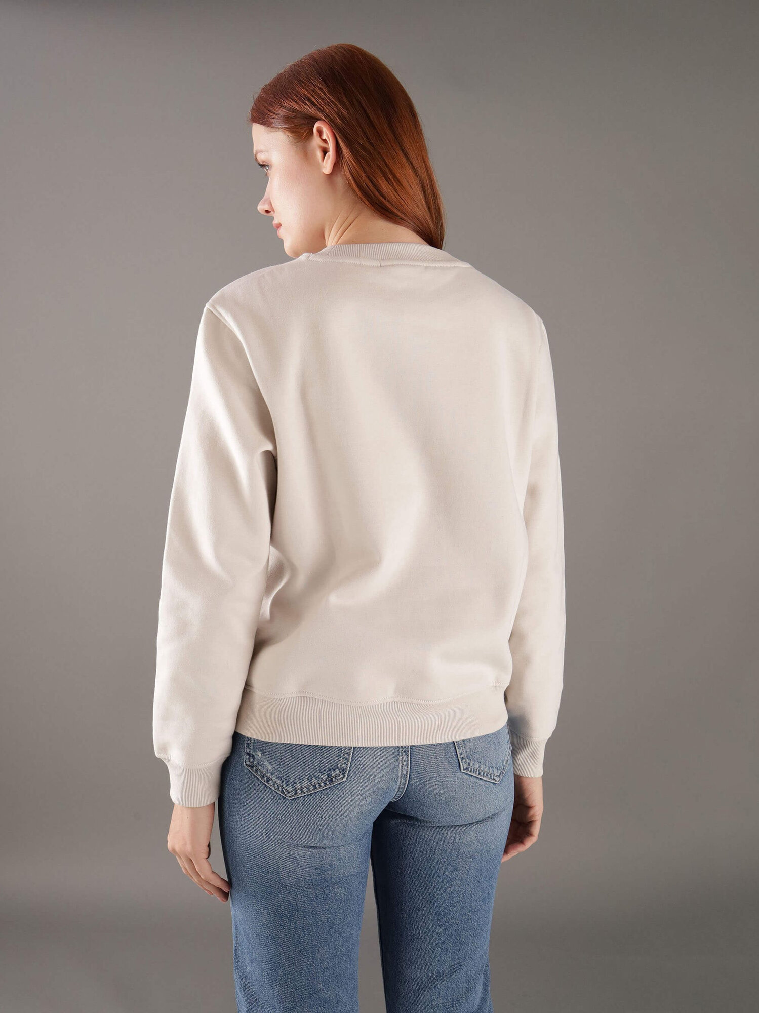 Свитшот Calvin Klein Jeans, размер L, , белый — фото 1