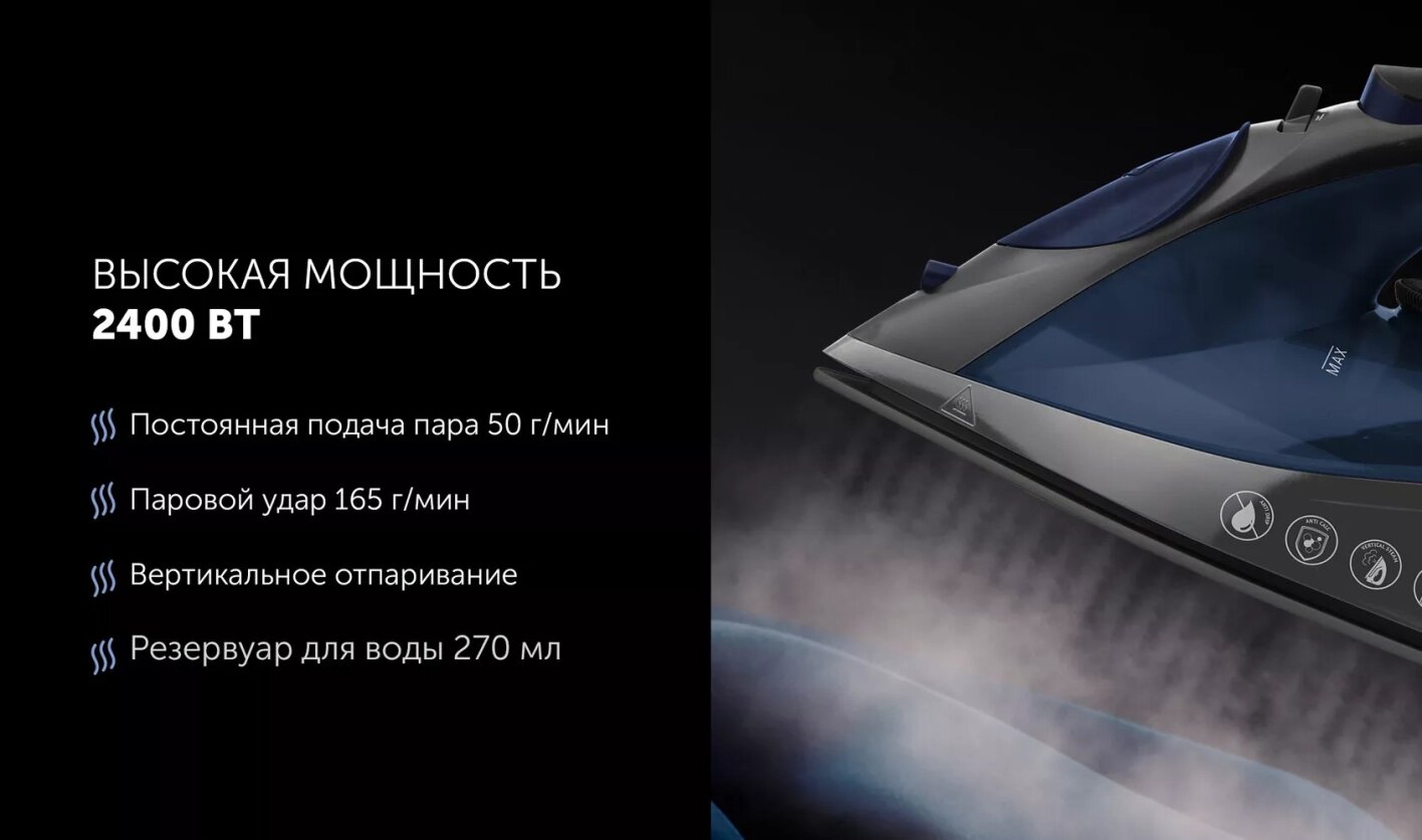 Утюг PIR 2430K Синий — фото 1