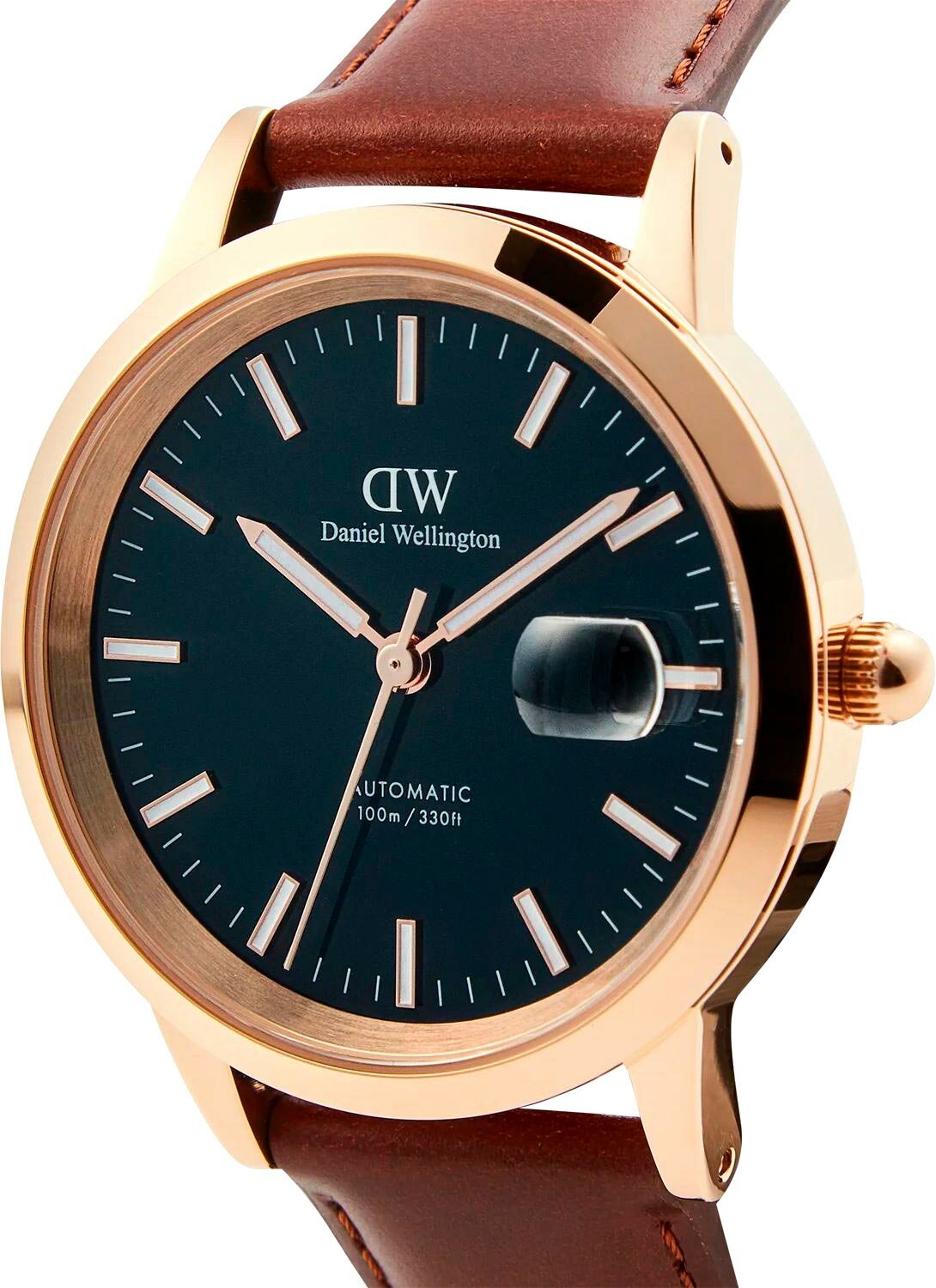 Наручные часы Daniel Wellington, коричневый, черный — фото 1