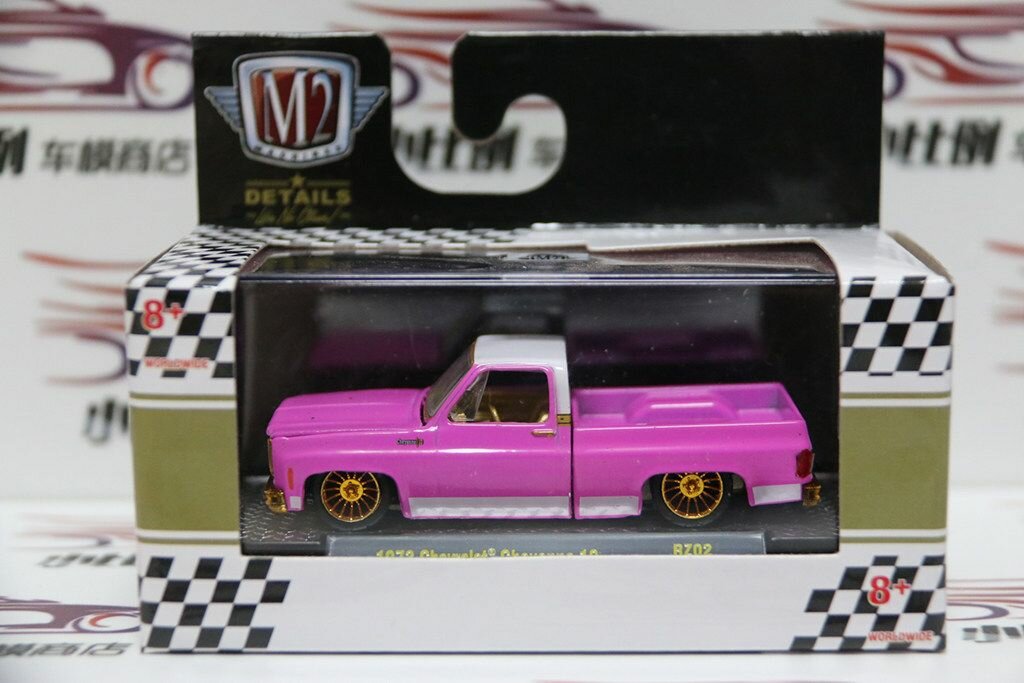 M2 Machines 1:64, литой автомобиль, модель машинки(1973 Chevrolet Chevenne 10A)