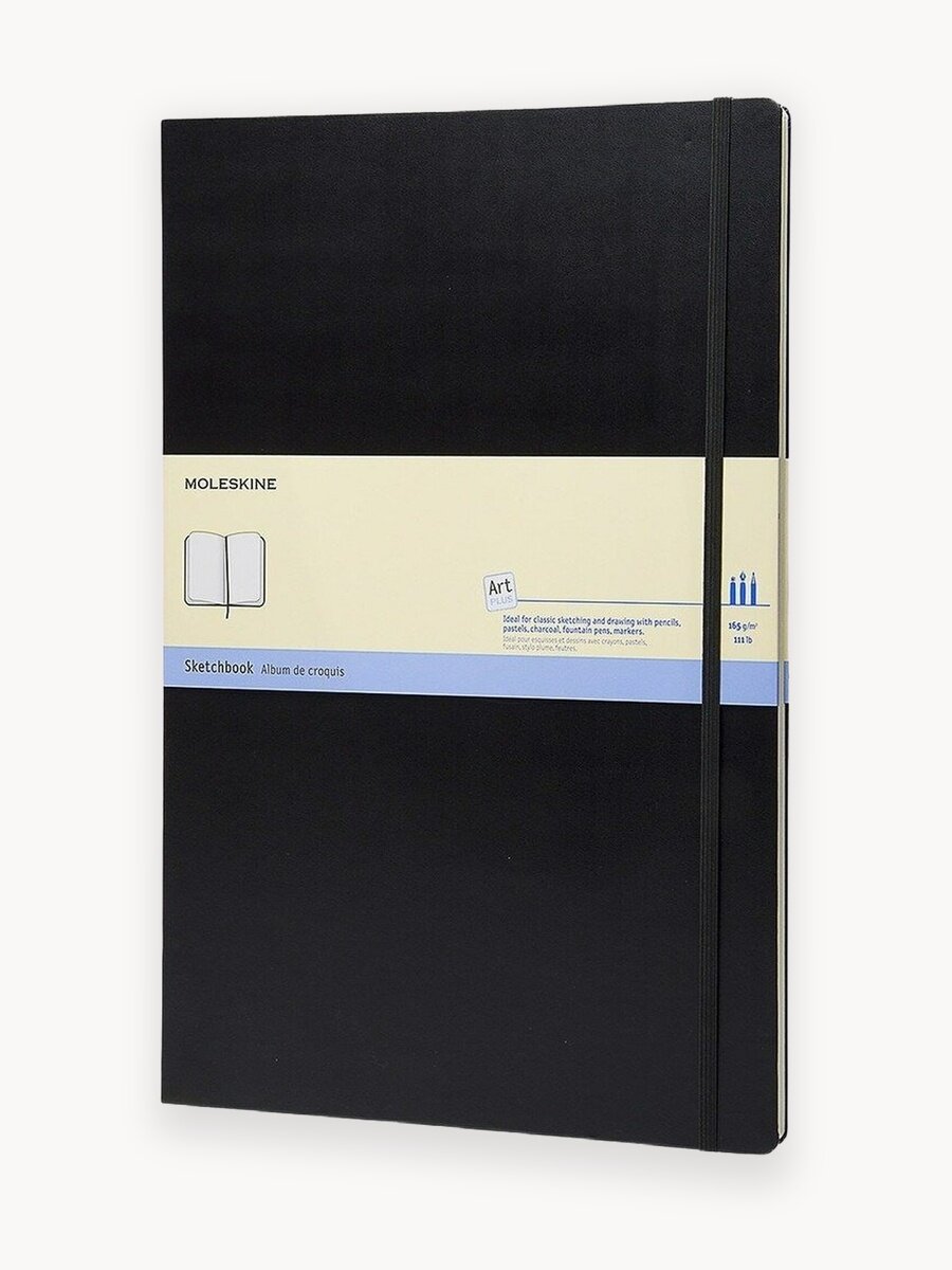 Скетчбук Moleskine Art Collection А3 297х420мм, 96стр, нелинованный, твердая обложка, черный