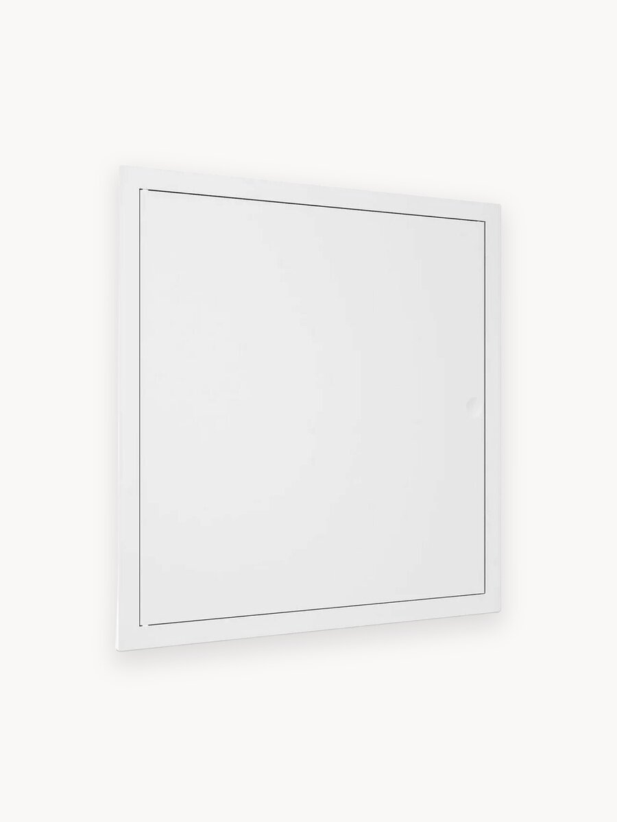 Люк ревизионный Evecs L3030N c фланцем 300х300 мм, нажимной, белый ABS-пластик (327х327 мм)