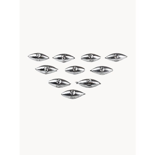 Грузила для рыбалки Оливка скользящая 5 гр (набор 10шт) на поплавок