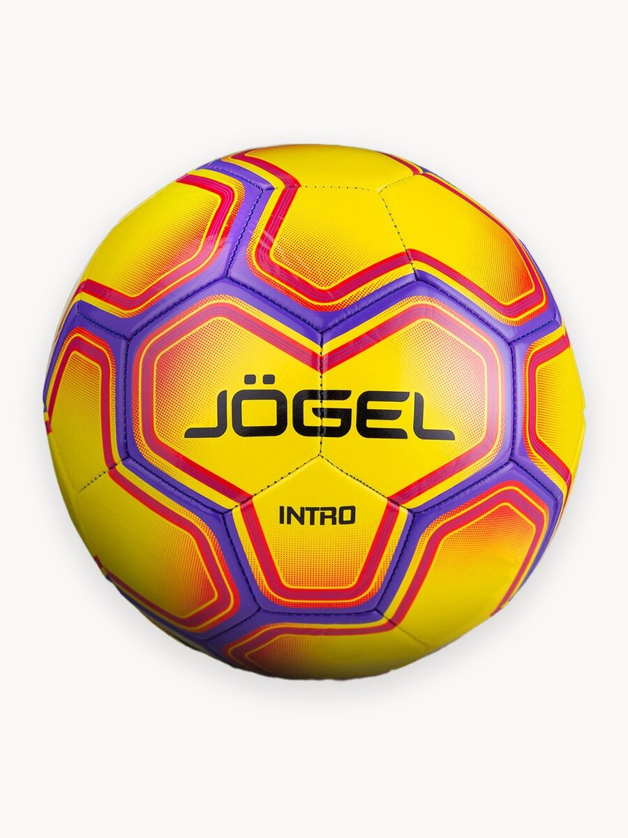Мяч футбольный любительский Jogel Intro, размер 5, цвет желтый