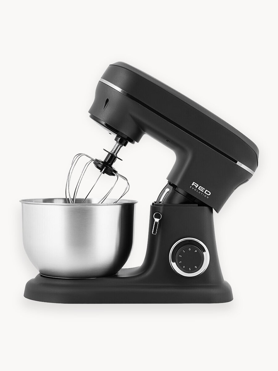 Планетарный Миксер RED Evolution RFM-538, мощность 1600Вт, 3 насадки, нержавеющая сталь