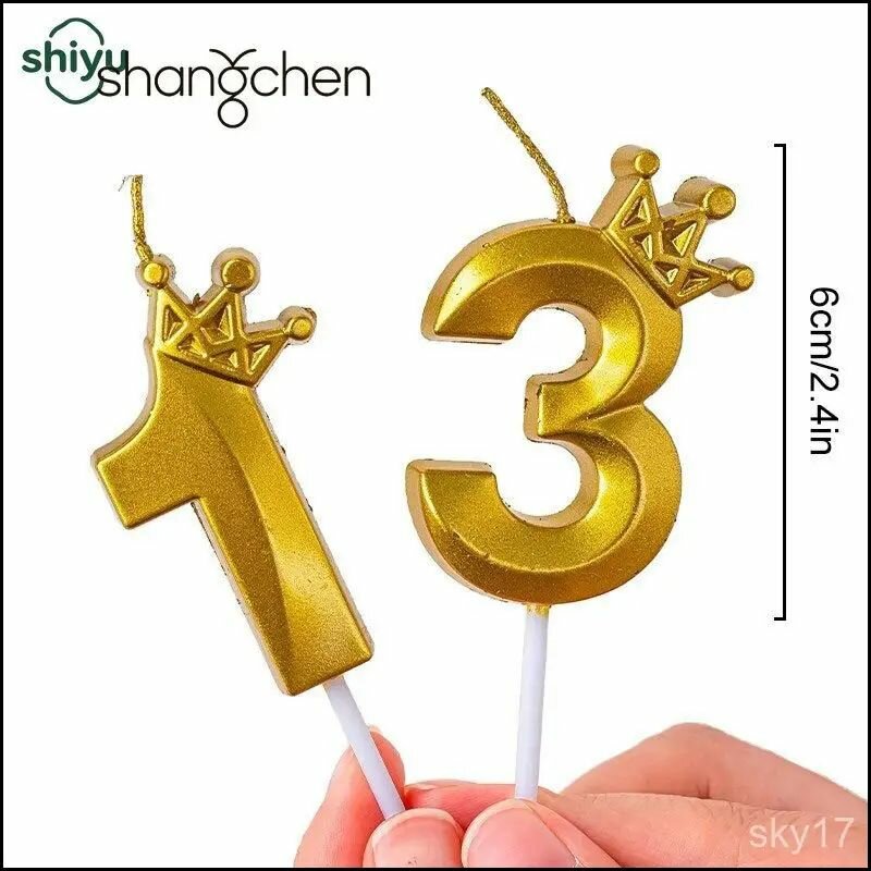 Свеча декоративная 6 см, парафин, хлопок, темно-коричневая, в подарочной упаковке, для праздника День рождения — фото 1