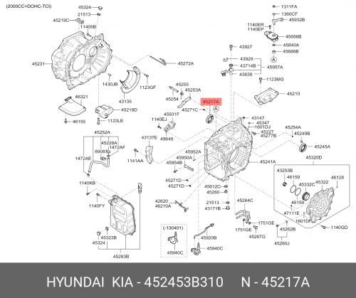 Уплотнительное Кольцо Акпп Org (Hyundai/Kia 452453B310)
