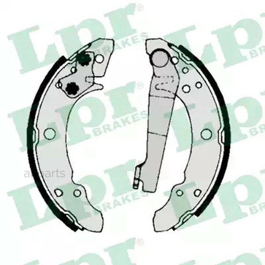 LPR 00140 Колодки торм. барабанные
