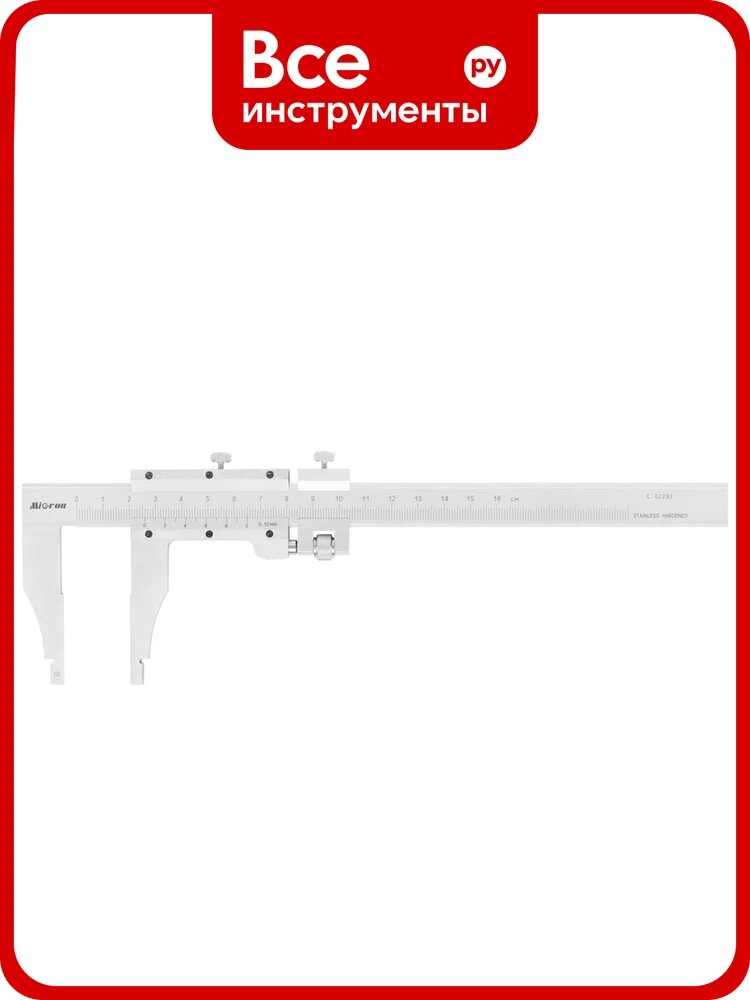 Штангенциркуль Micron ШЦ-3- 160 0,1 губ. 60мм грси №91149-24 1116294