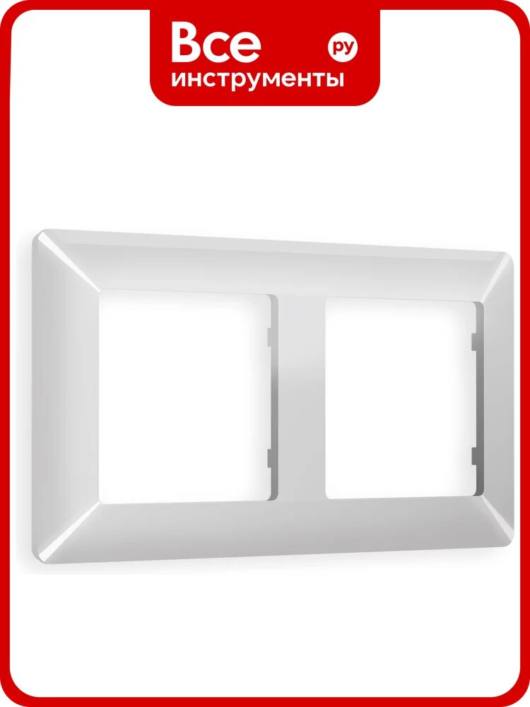 Рамка на 2 поста Ambrella VOLT ALFA Line AF110402
