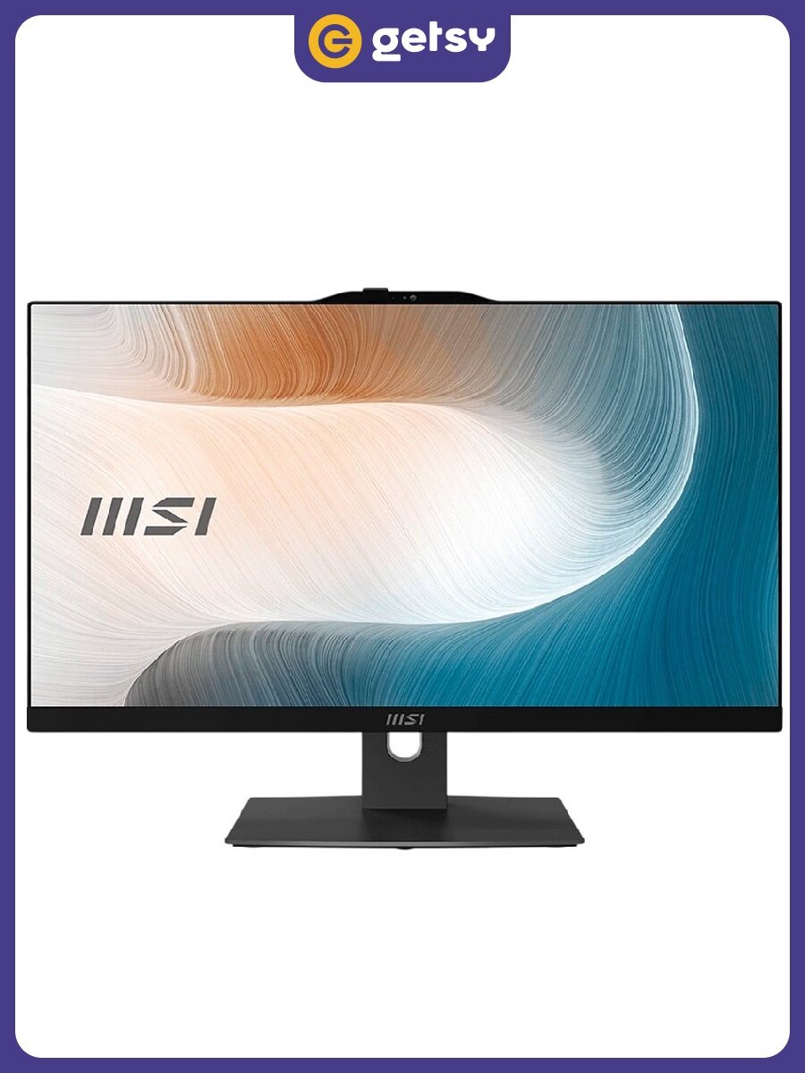 23.8" Моноблок MSI Modern AM242P 1MA-2409XRU, 1920x1080, IPS, Intel Core 5 120U, 8 Гб, 500 Гб SSD, без ОС, черный
