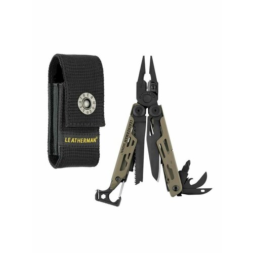 Мультитул LEATHERMAN Signal Coyote Tan, нержавеющая сталь,19 функций
