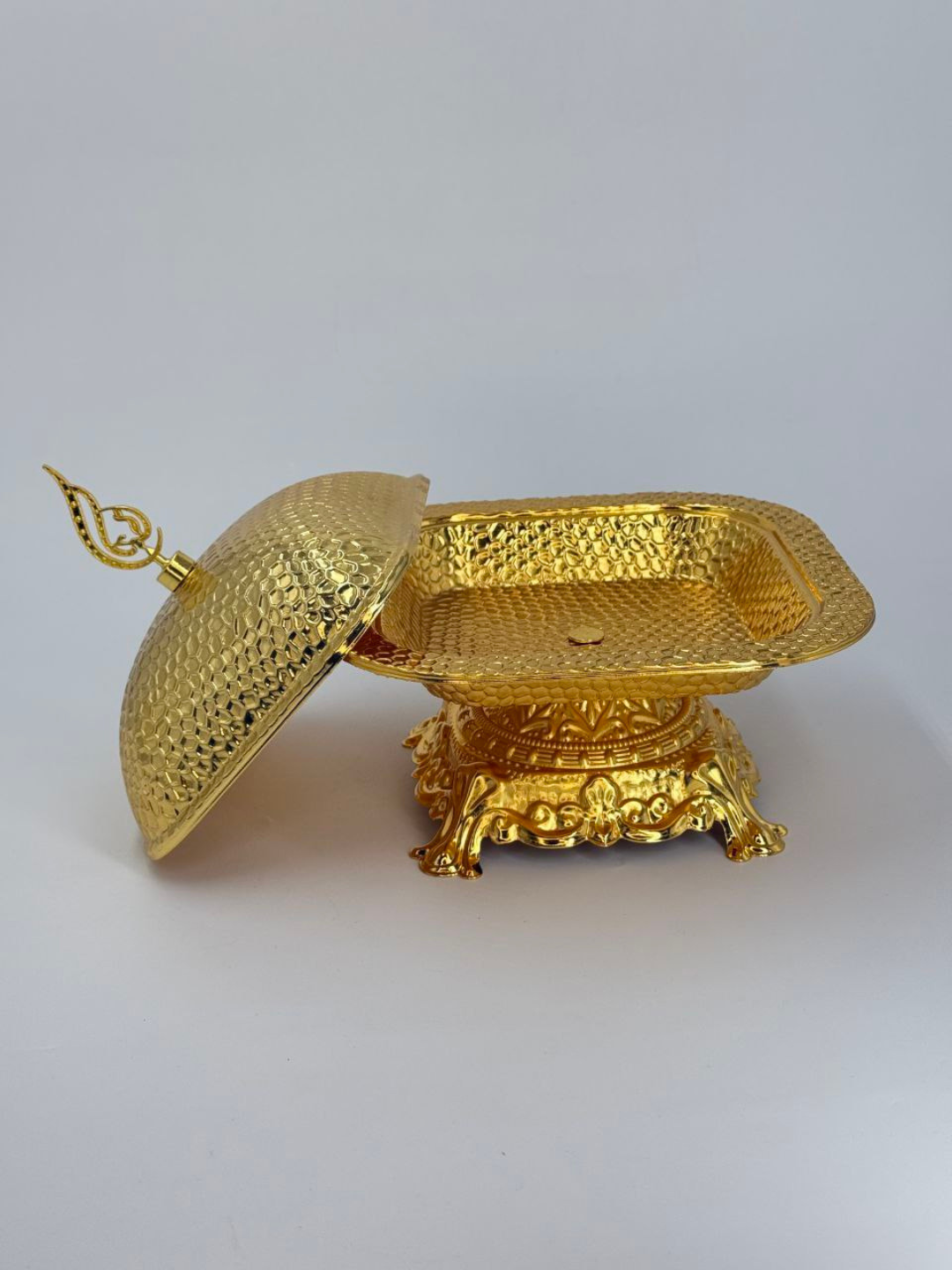 Посуда для фиников металлическая, Восточная декоративная тарелка для ифтара и Рамадана