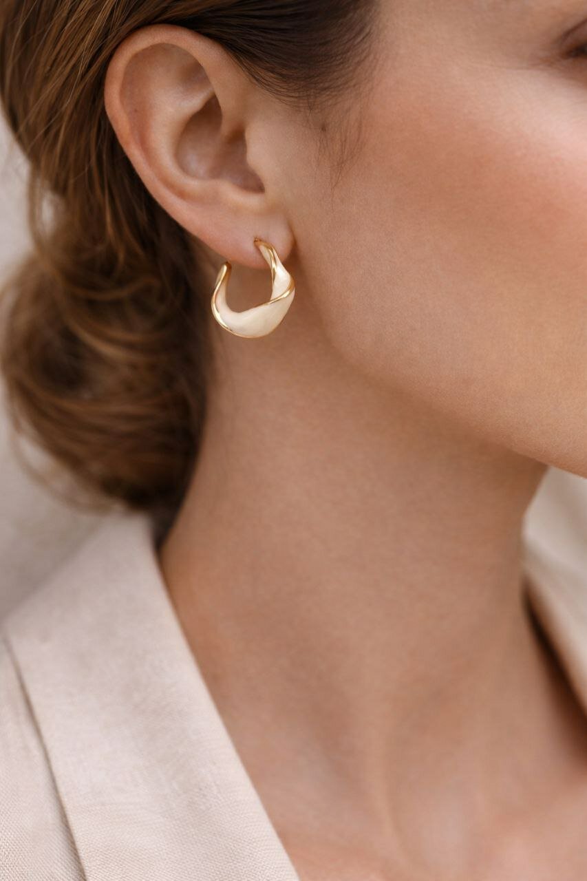 Серьги одиночные, марказит