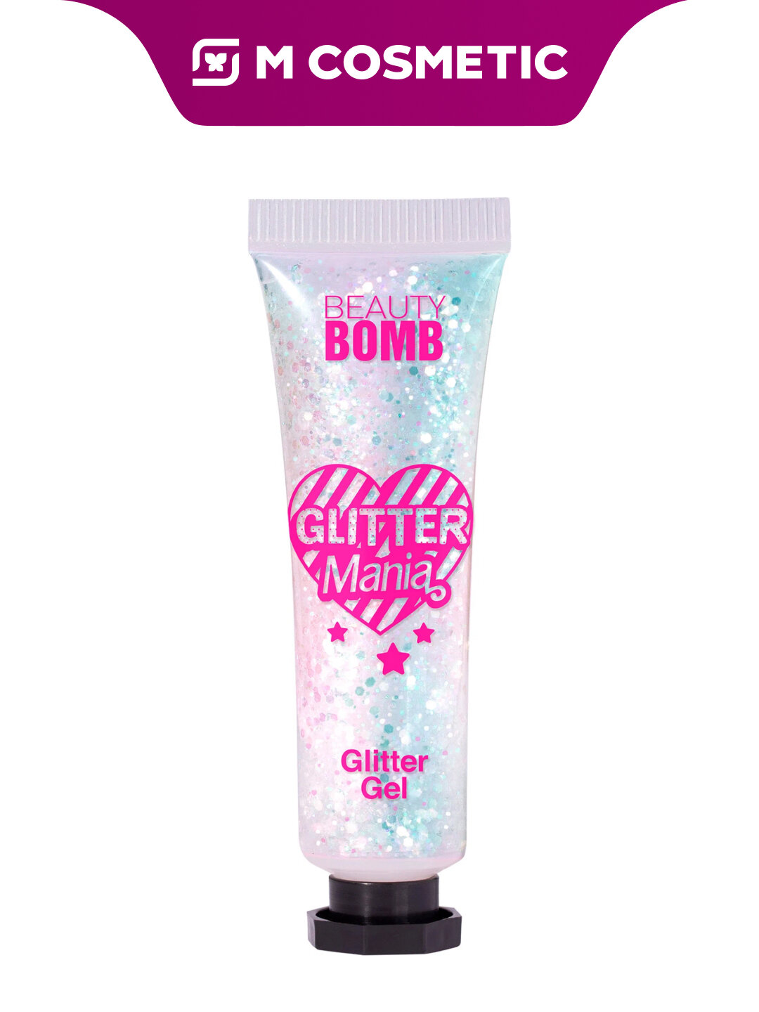 Глиттер-гель BEAUTY BOMB Glitter Mania, для лица, стойкий, 3 г