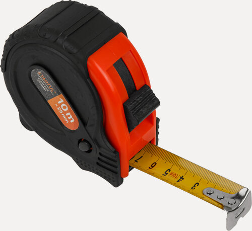 Изображение товара Рулетка измерительная STARTUL STANDART ST3111-1025, длина 10 м, ширина 25 мм, 3 механизма фиксации