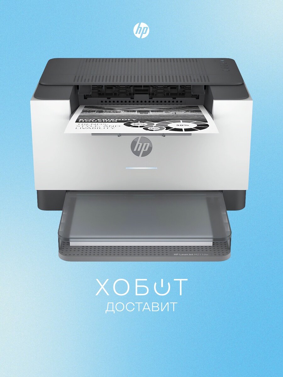 Принтер лазерный HP LaserJet M211dw (A4, 600dpi, 29ppm, 64Mb, Duplex, WiFi, Lan, USB) (9YF83A)