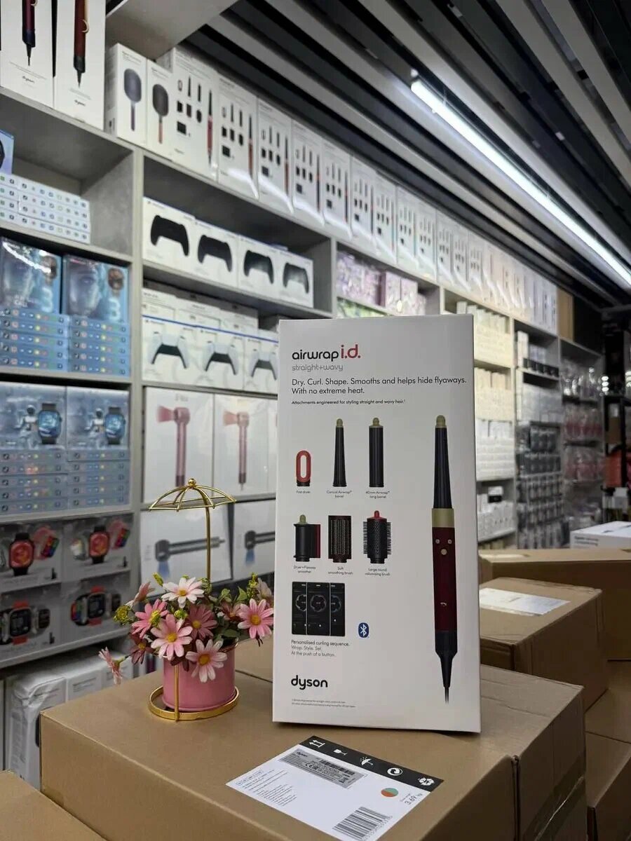 Мультистайлер для волос Dyson Airwrap i.d. HS08 LUX с комплектом насадок, профессиональная укладка, Jasper Plum