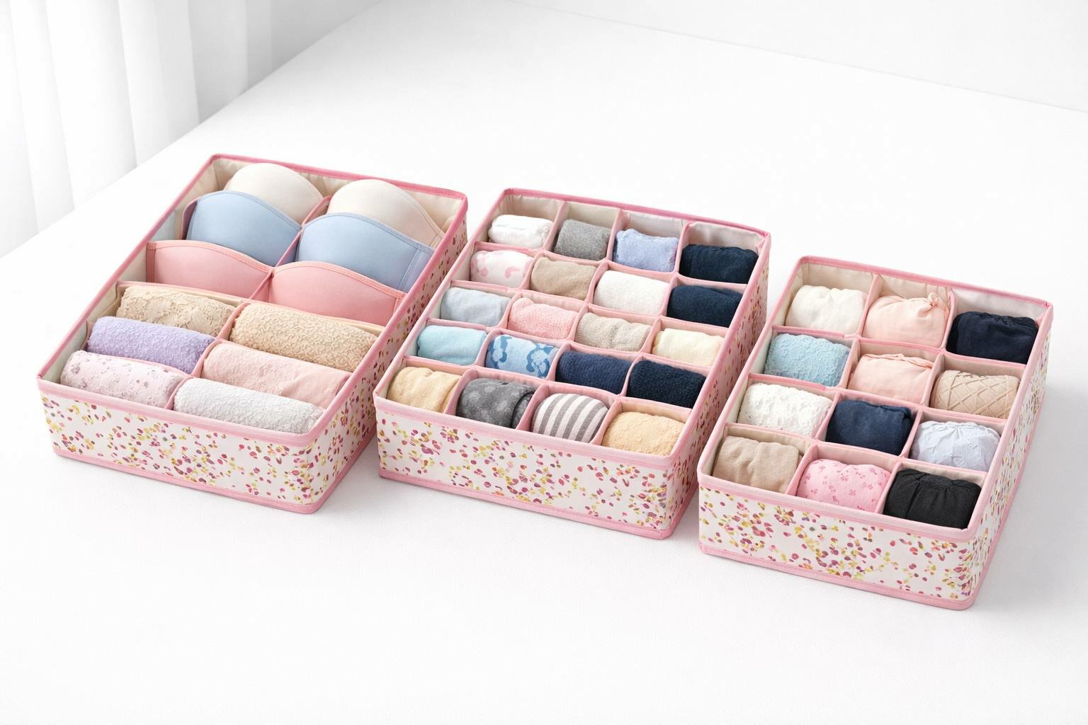 Набор органайзеров для одежды и нижнего белья в ящик (3 шт.) — фото 1