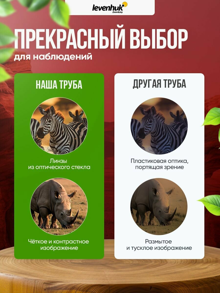 Зрительная труба Levenhuk Blaze BASE 80 универсальная для охоты и наблюдений — фото 1