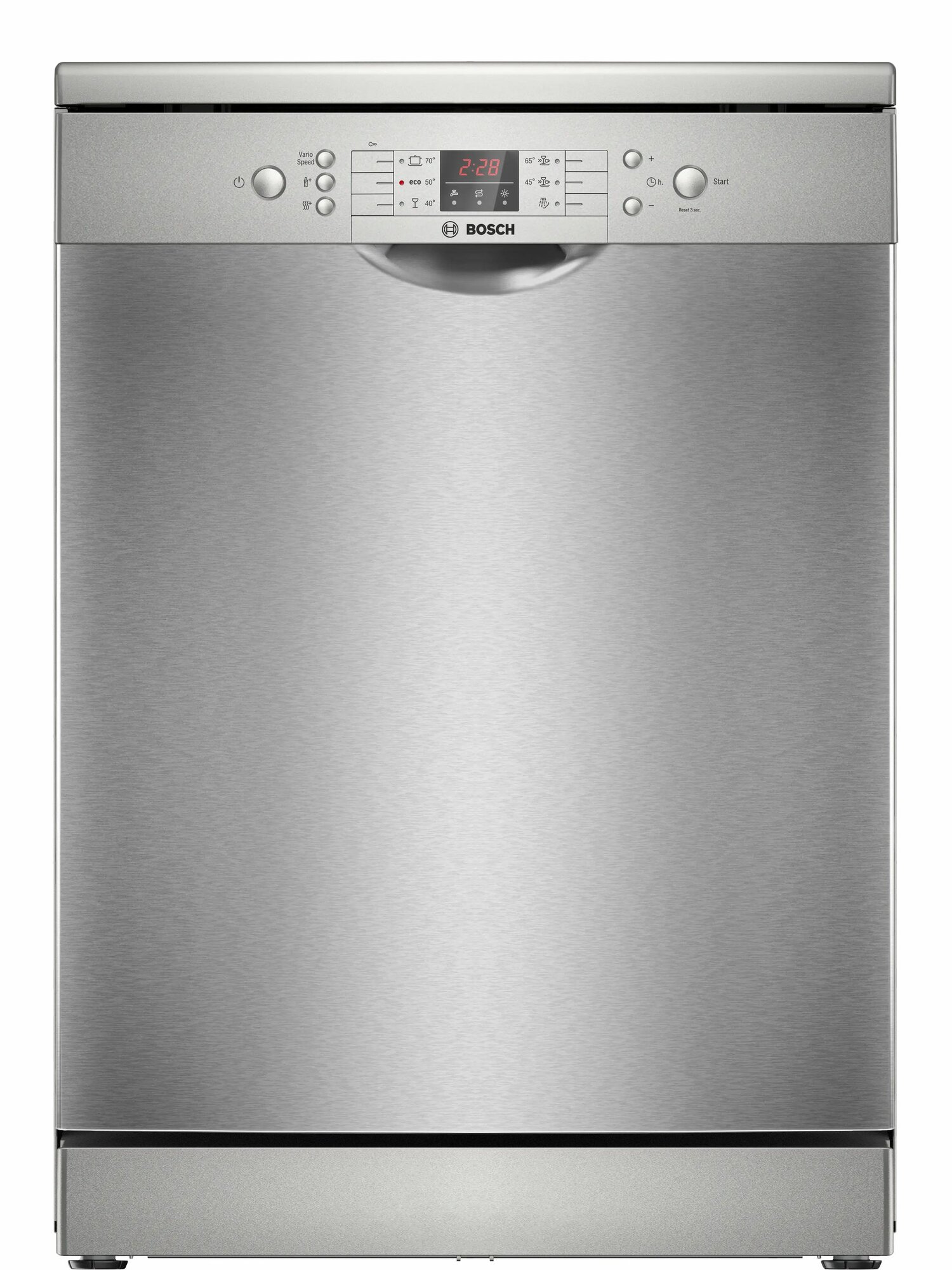 Посудомоечная машина BOSCH SMS26DI00T Serie 2, полноразмерная, 13 комплектов, 6 программ, нержавеющая сталь