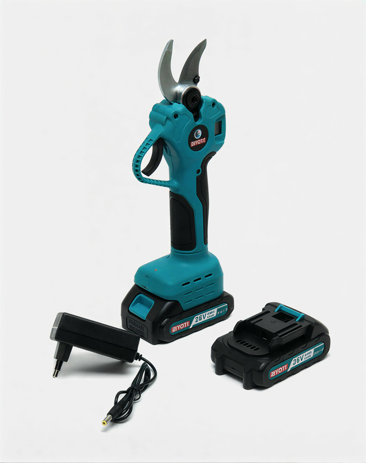 Аккумуляторный секатор Biyoti BYT-S32, бесщеточный, до 35 мм, 2 аккумулятора