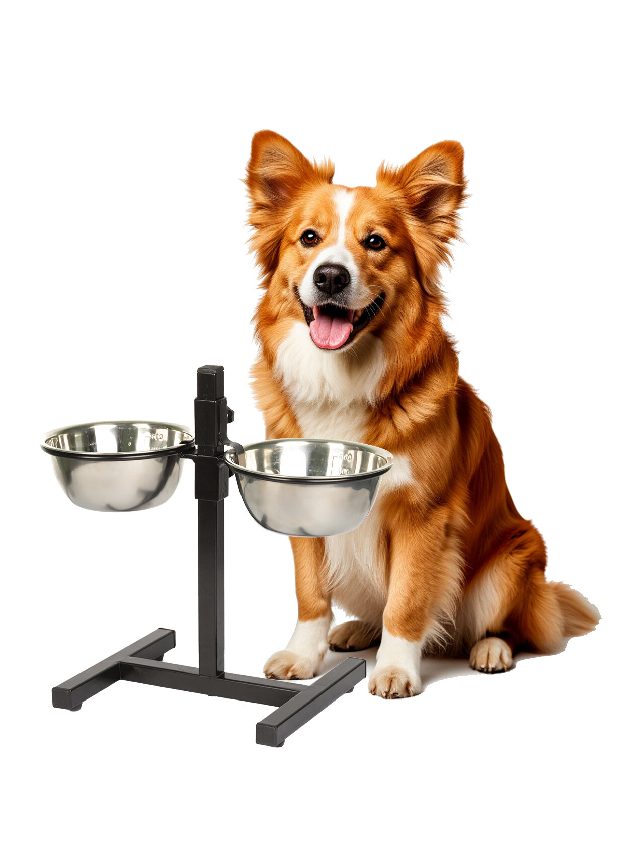 Подставка для мисок, разборная, для 2 мисок по 0,6 литра, INFILD