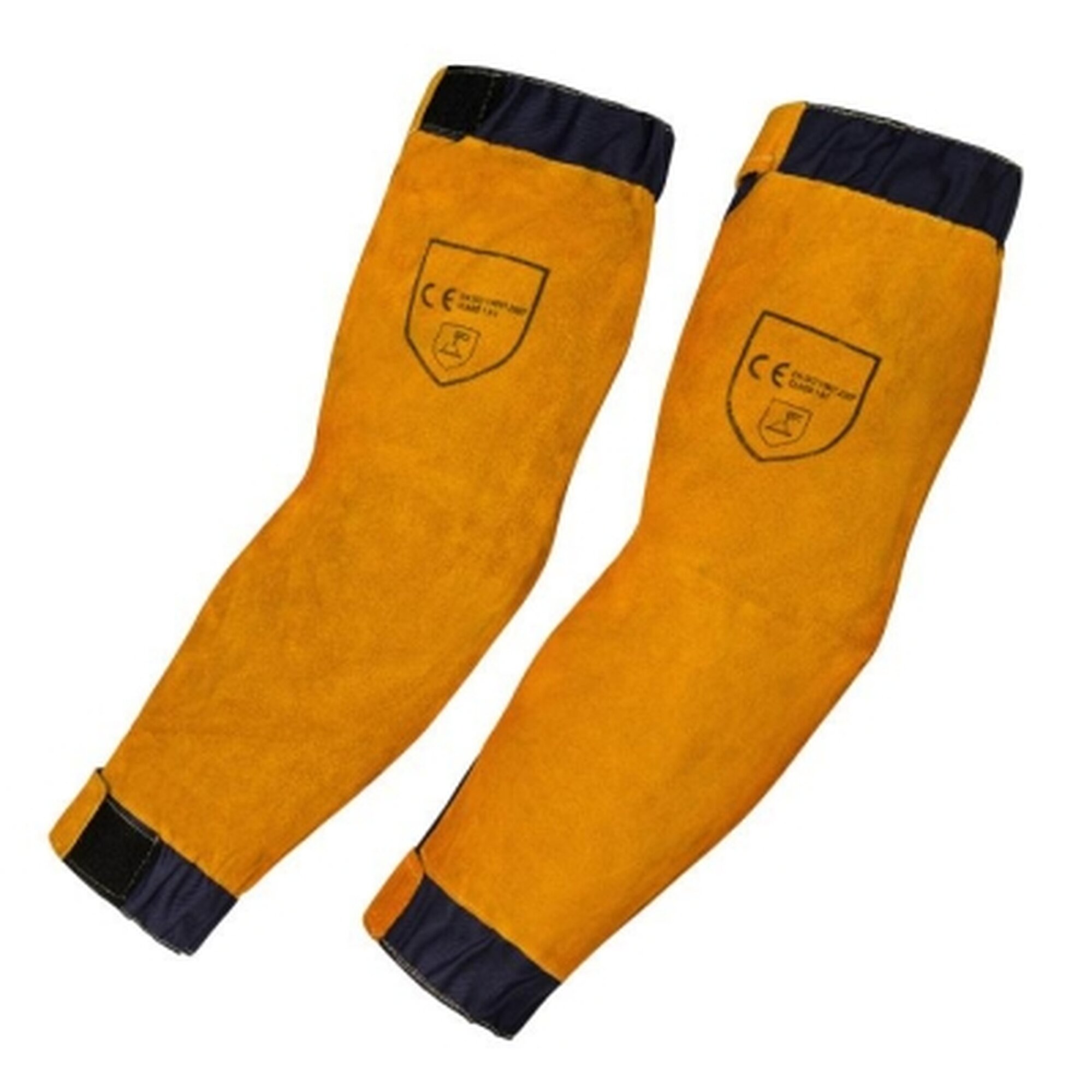 Кожаные нарукавники ESAB, длина 47 см, на липучке, цвет оранжевый