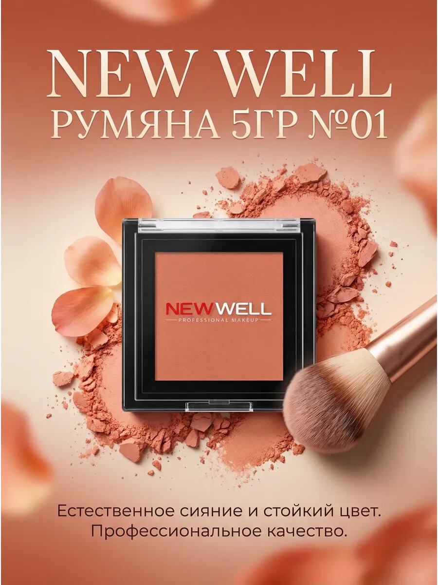 Румяна для лица 5гр №01