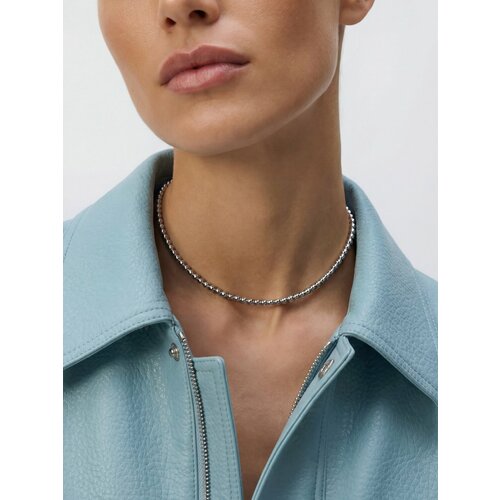 Колье LU Jewel, длина 34 см, серебряный