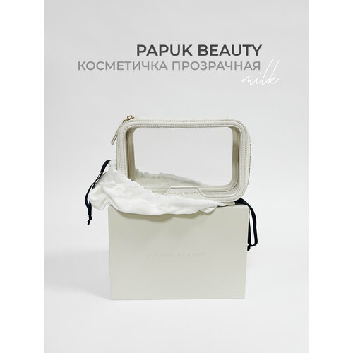 Косметичка Papuk Beauty, 15.5х10х23 см, , бежевый