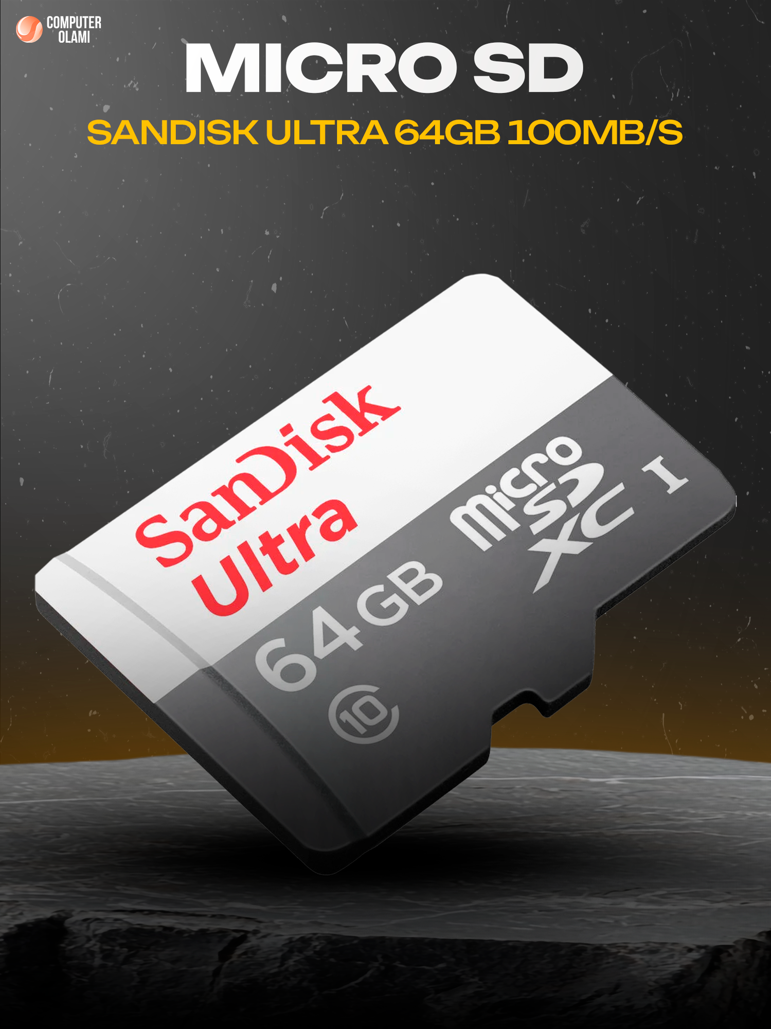 Карта памяти SanDisk Ultra 64GB microSDHC Class 10 UHS-I (до 100MB/s)