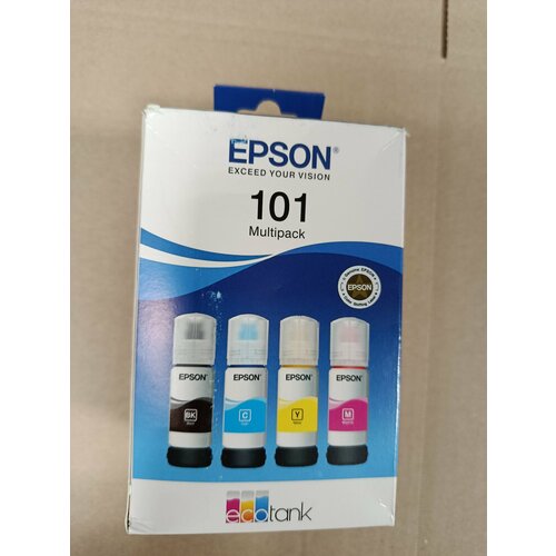 фото Набор чернил epson цветные 101 (c13t03v64a) в технической упаковке для принтеров