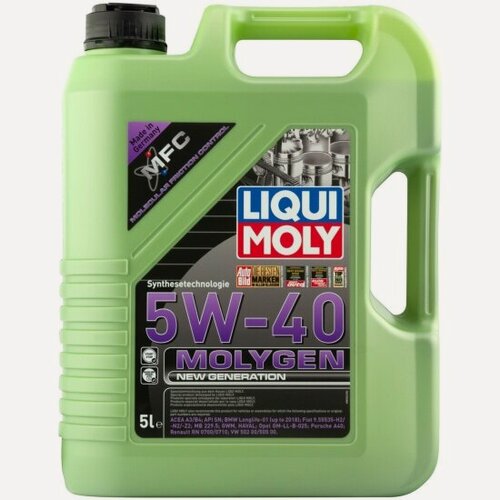 Изображение товара Моторное масло Liqui Moly Molygen New Generation 5W-40 НС-синтетическое 5 л